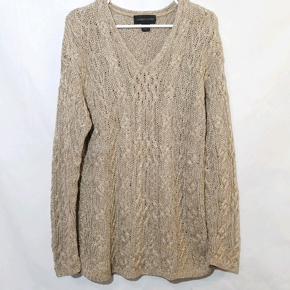 Classiques entier linen woven sweater